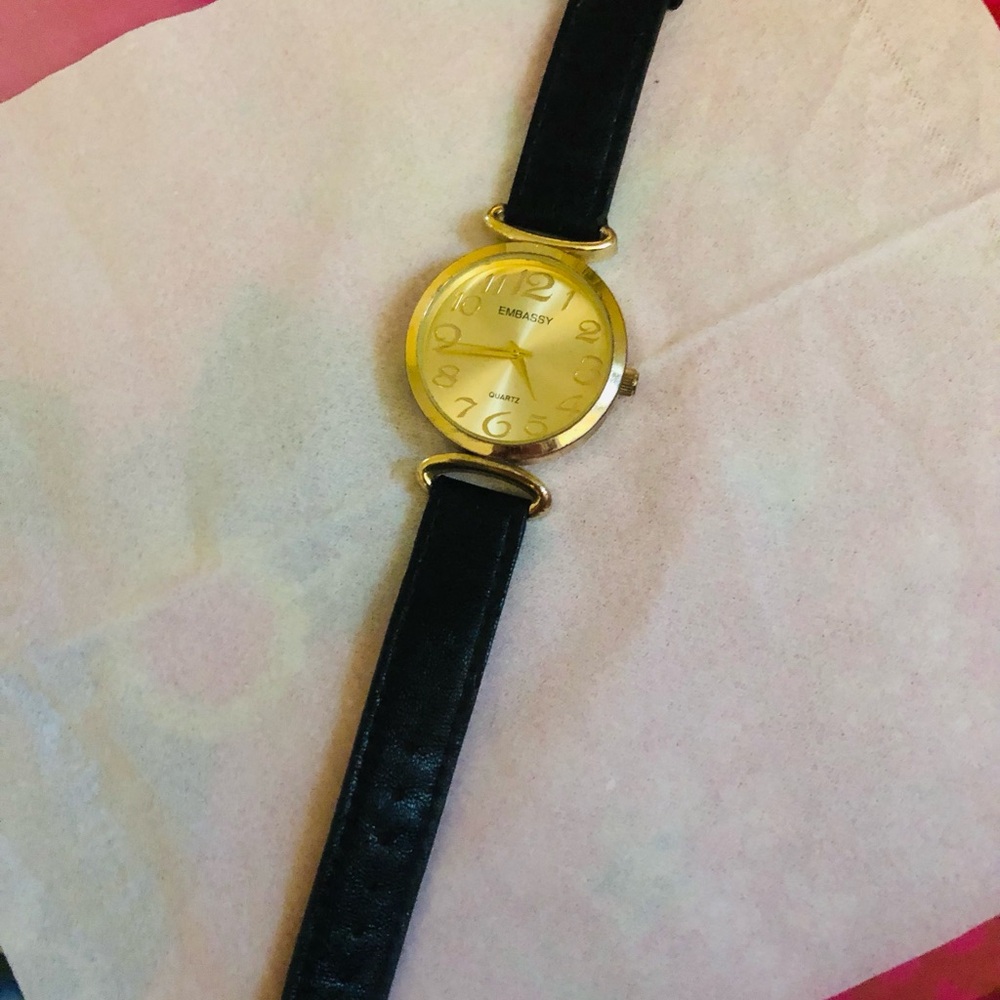 Bass Gold and Black Timepiece